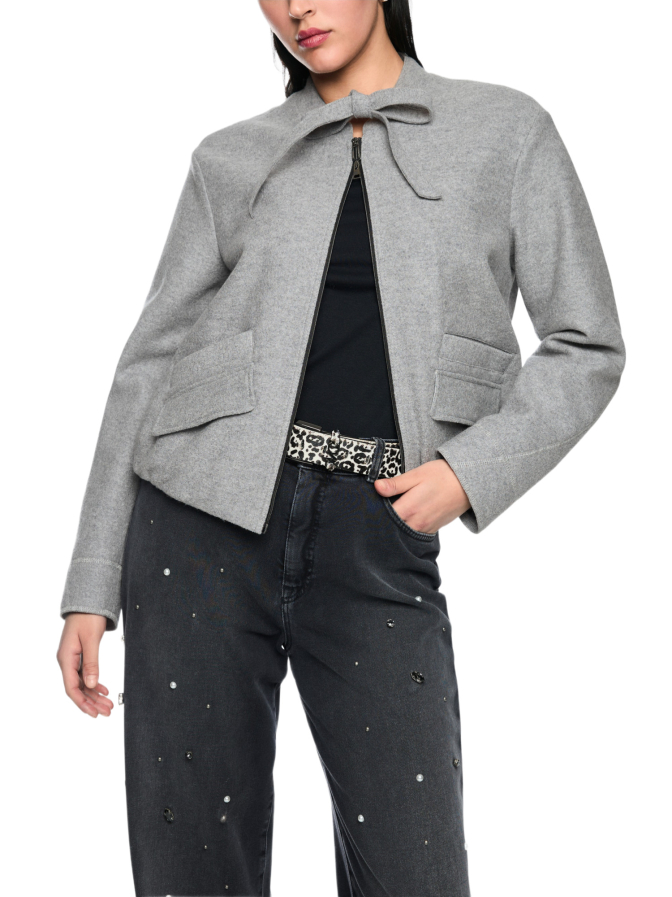 Marc Cain Schurwolljacke mit Stehkragen bei Robert Ley