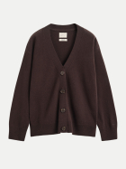 Gant Strickjacke aus Lambswool 202-DEEP BROWN bei Robert Ley