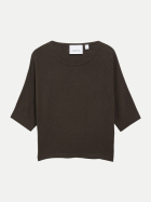 Comma Kurzarm Strickpullover 8940-BROWN bei Robert Ley