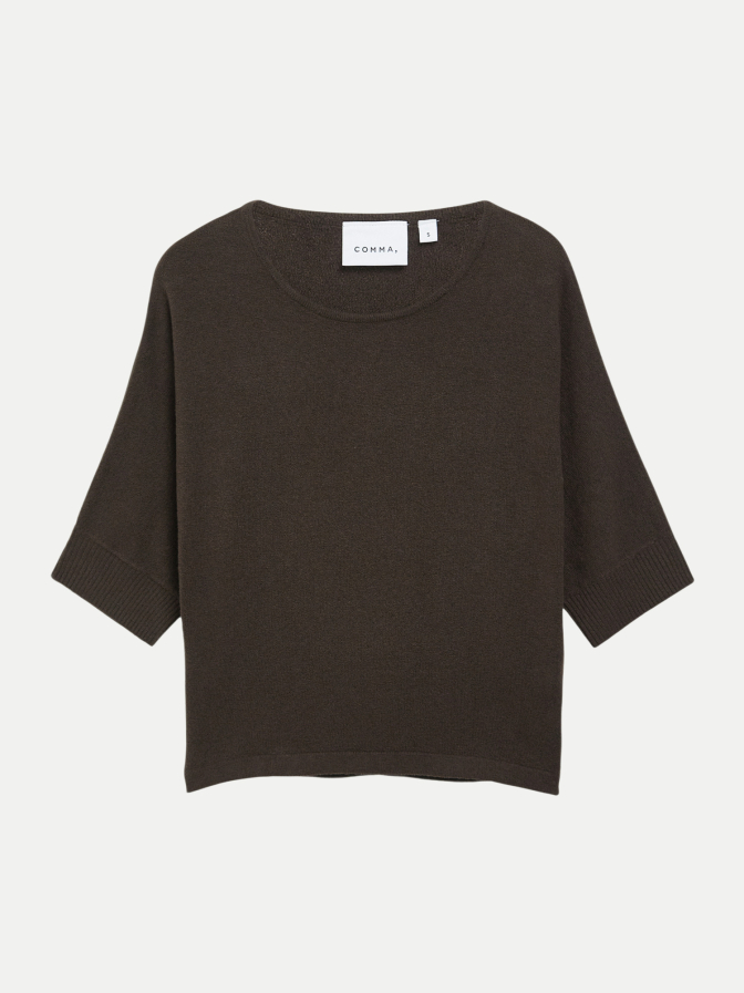 Comma Kurzarm Strickpullover bei Robert Ley