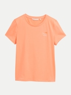 Tom Tailor Denim T-Shirt mit Stickerei auf der Brust 23164-bright coral bei Robert Ley