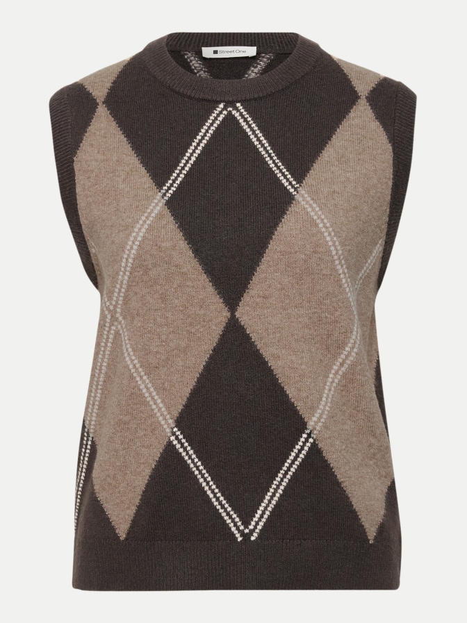Street One Pullunder mit Argyle-Muster bei Robert Ley