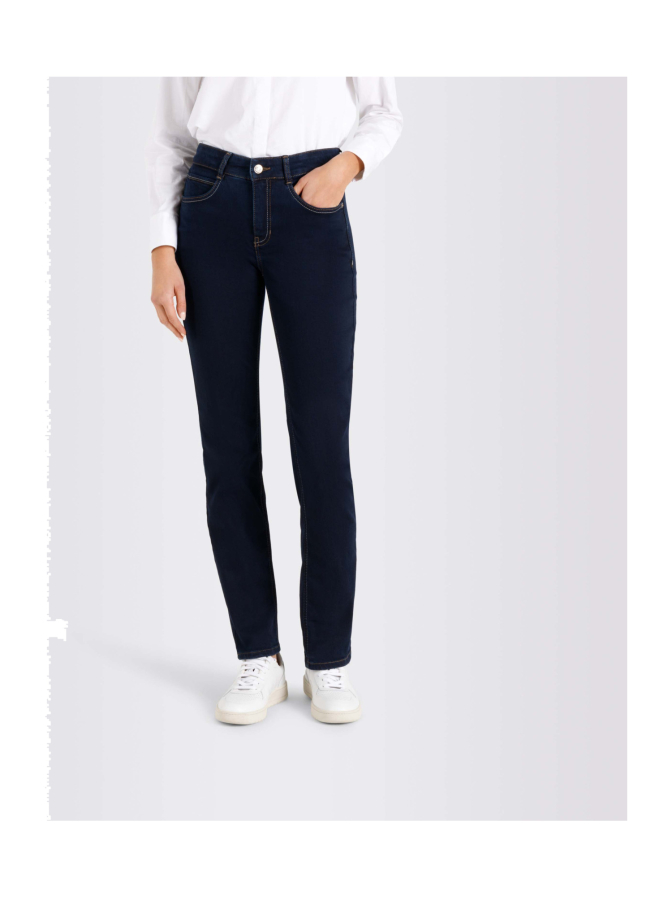 Mac Straight Fit Jeans mit Label-Patch bei Robert Ley