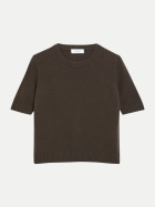 Comma Kurzarmstrickpullover 8940-BROWN bei Robert Ley