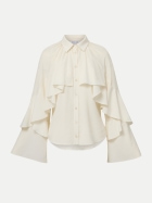 Veronica Beard Zarte Bluse Demaris W0097 dove bei Robert Ley