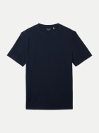 Tom Tailor Casual T-Shirt mit Piqué Struktur 10668-sky captain blue bei Robert Ley