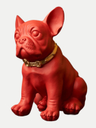 Blogo Statue Bulldog - H 12cm Red-Red bei Robert Ley