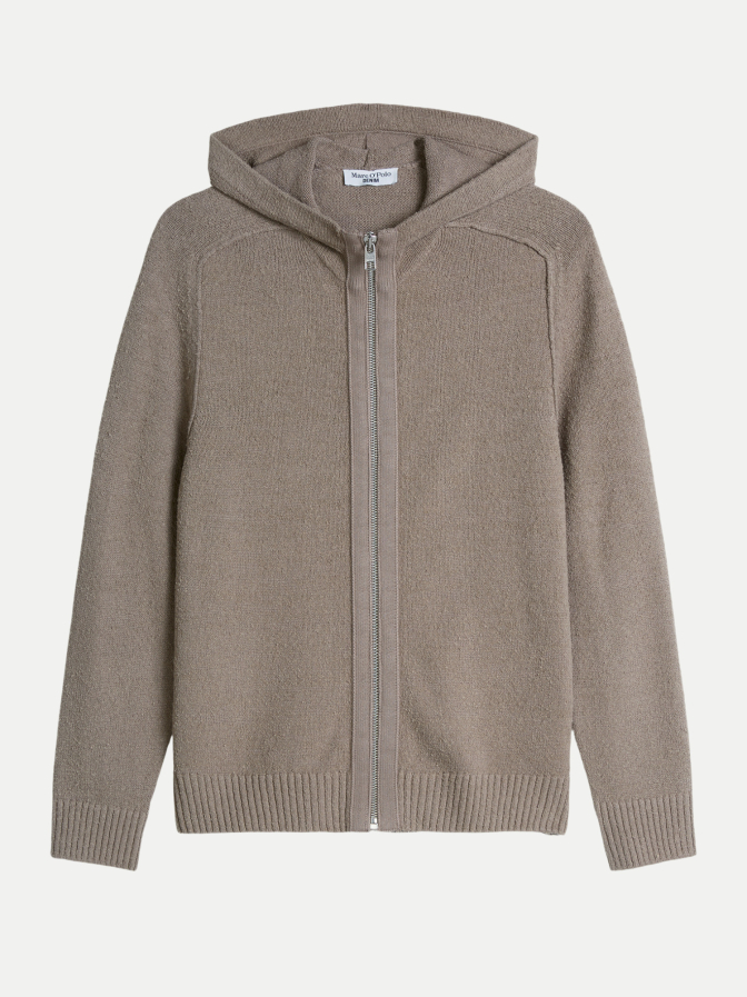 Marc O'Polo DENIM Bouclé-Strickhoodie bei Robert Ley