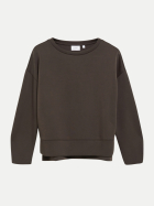 Comma Sweatshirt mit Faltendetail 8940-BROWN bei Robert Ley