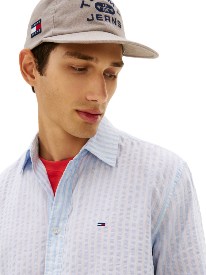 Tommy Jeans Freizeithemd in Seersucker-Qualität bei Robert Ley