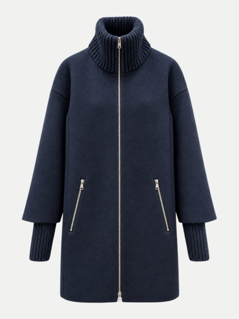White Label Kurzmantel mit Strickkragen bei Robert Ley
