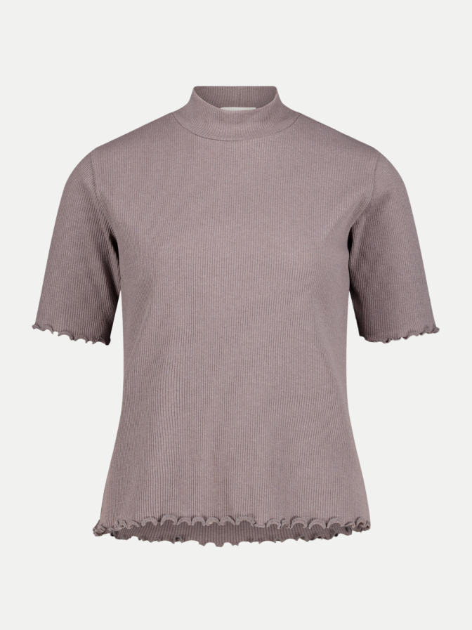 Cartoon T-Shirt mit kleinem Stehkragen bei Robert Ley