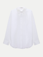 Dorothee Schumacher Popelin Bluse Power 100-pure white bei Robert Ley