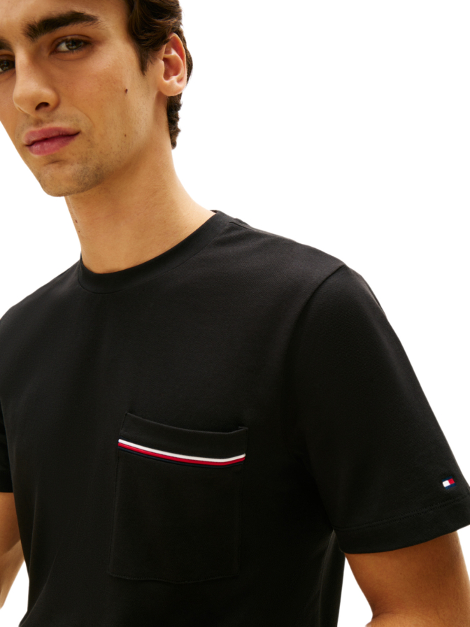 Tommy Hilfiger T-Shirt aus Piqué-Jersey bei Robert Ley