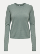 Only Langarmshirt ONLLOYAL 190702001-Chinois Green/BLACK BUTTON bei Robert Ley