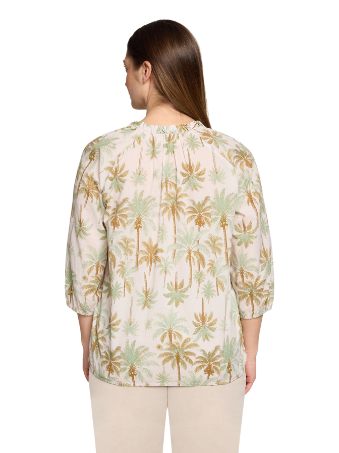 Cartoon Blusenshirt mit Palmenmuster bei Robert Ley