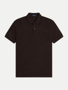 Fred Perry Poloshirt mit Doppelstreifen 86c-richbrown/black bei Robert Ley