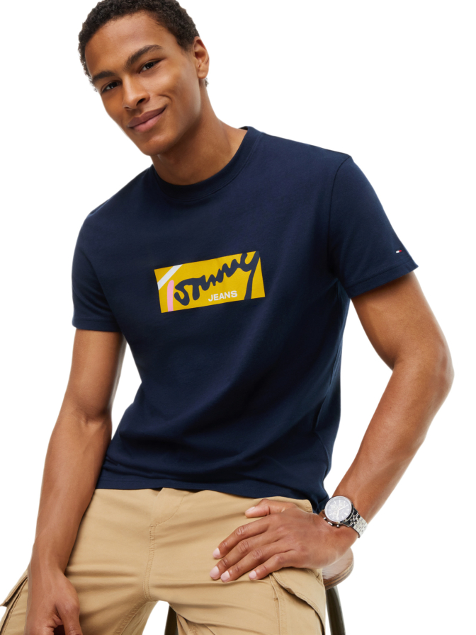 Tommy Jeans T-Shirt mit Signature-Logo bei Robert Ley