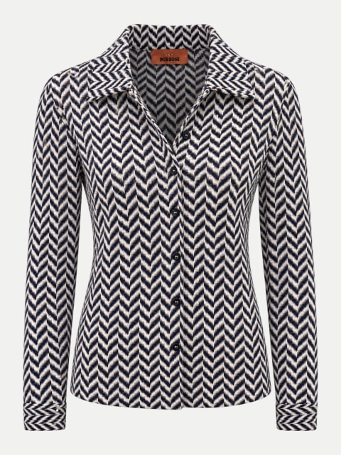 MISSONI Chevron-Blusenshirt mit Zig-Zag-Muster bei Robert Ley