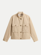 WOOLRICH Overshirt Canvas 8640-white pepper bei Robert Ley