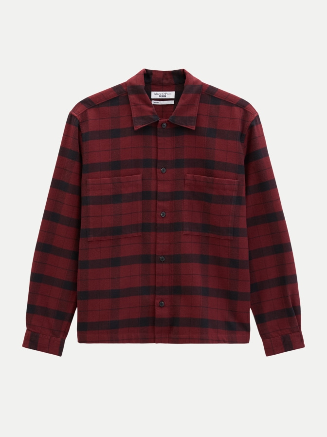 Marc O'Polo DENIM Flanell-Hemd Regular aus reiner Bio-Baumwolle bei Robert Ley