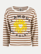 Grace Gestreiftes Frotteesweatshirt 152 tabac bei Robert Ley