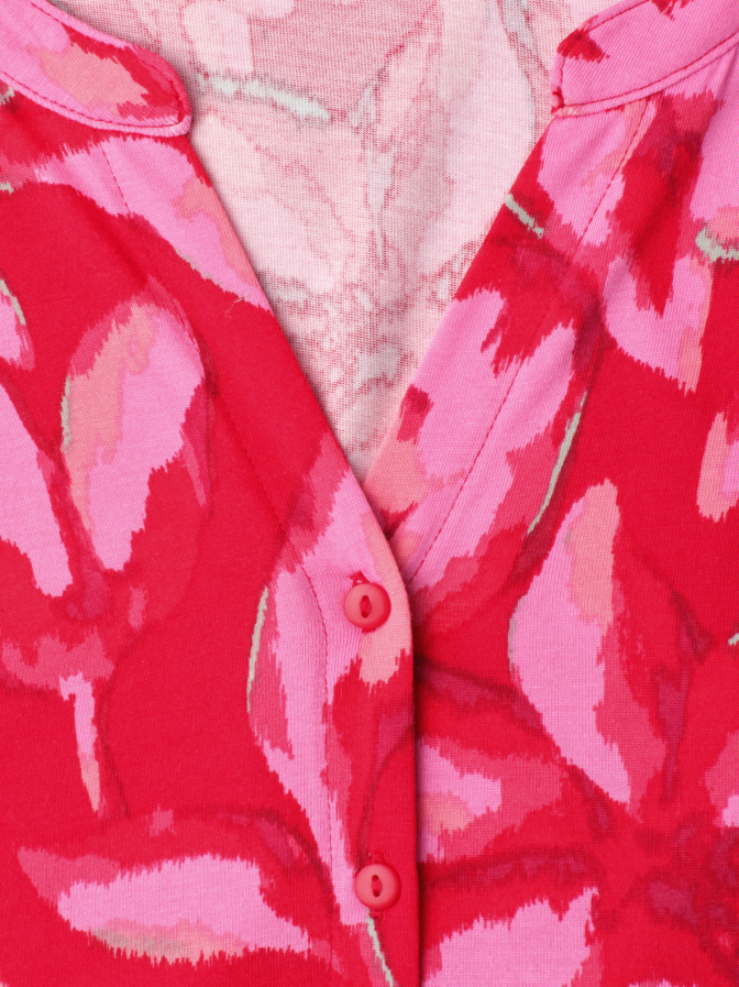 Street One Shirt mit Knopfleiste und Allover-Print bei Robert Ley