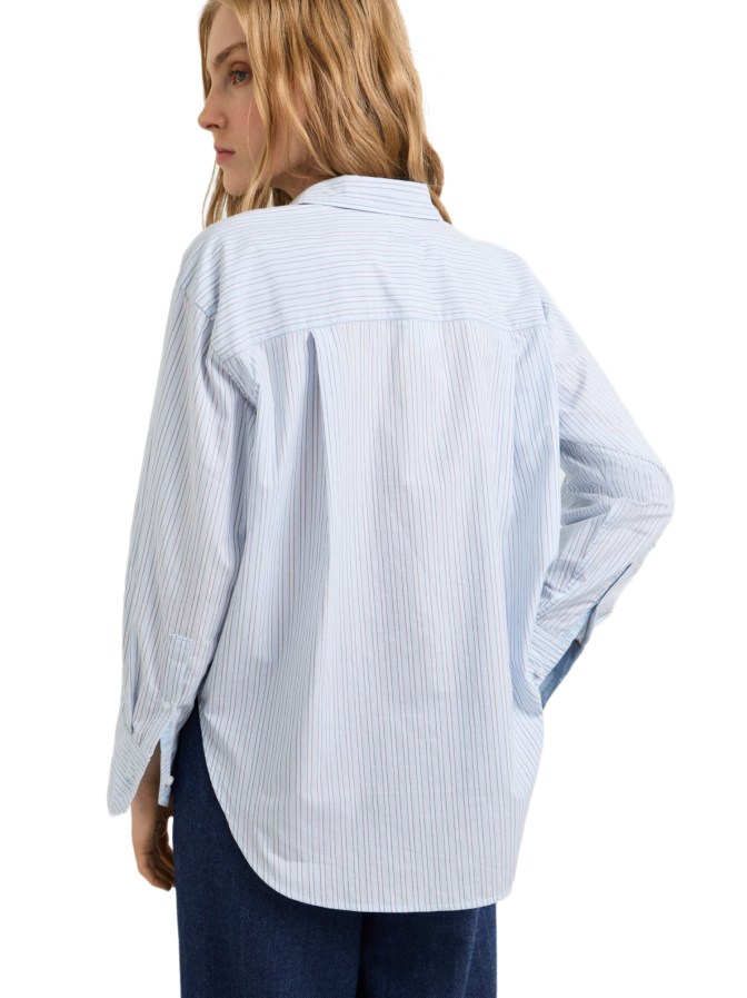 Pepe Jeans Loose-Fit Popeline Hemdbluse bei Robert Ley