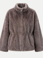 Studio AR Kunstfell-Jacke FRANKIE choco bei Robert Ley