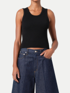 AGOLDE shrunken poppy tank black bei Robert Ley