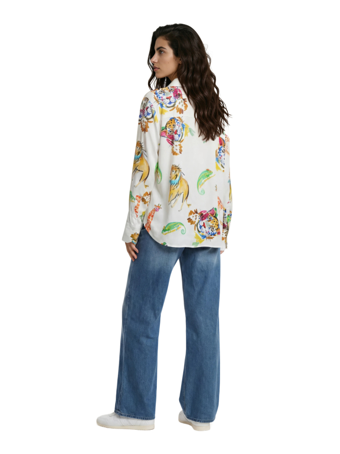 Milano Italy Bluse mit Allover-Print bei Robert Ley