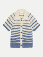 Closed Polo Cardigan 531-Stone blue bei Robert Ley