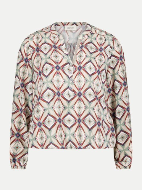 Cartoon Blusenshirt mit Knopfleiste bei Robert Ley
