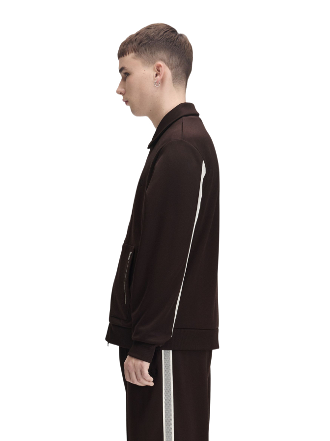 Fred Perry Trainingsjacke mit Streifen im Tennisnetz-Design bei Robert Ley