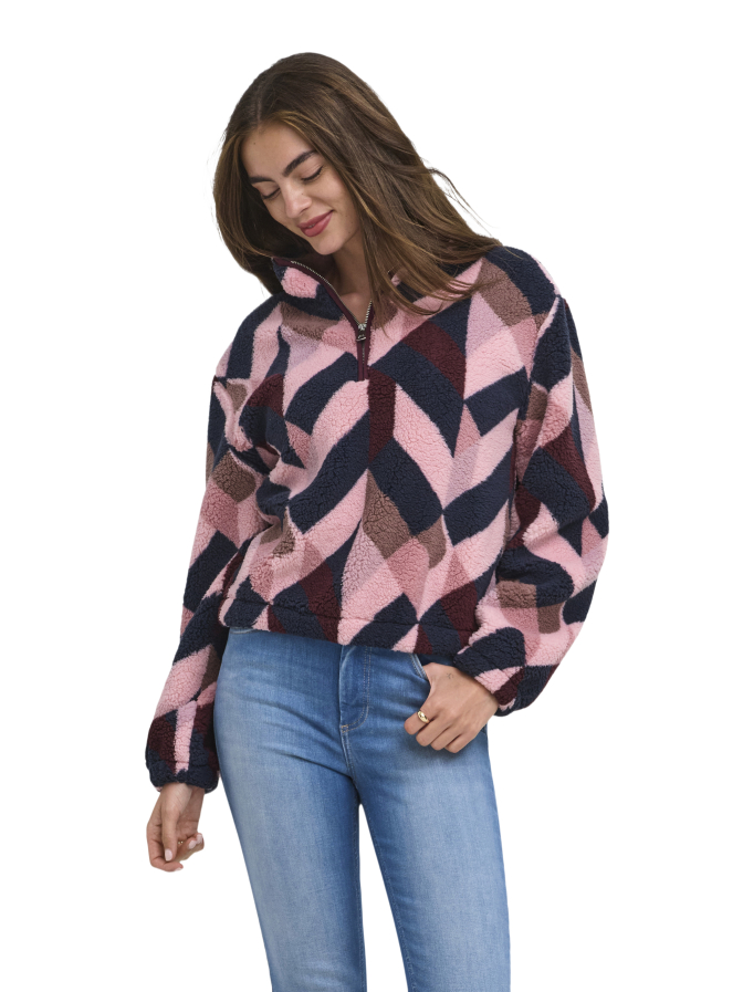 Only Half-Zip Sweat mit Stehkragen bei Robert Ley