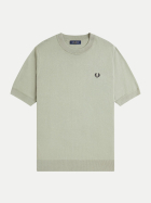 FRED PERRY T-Shirt in Strick-Qualität m37seagrass-m37seagrass bei Robert Ley
