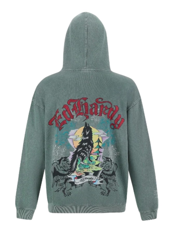 Ed Hardy Hoodie Don Wolf Diamante bei Robert Ley