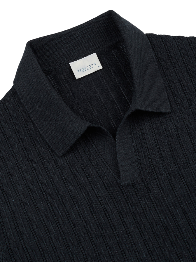 PROFUOMO Poloshirt mit offenem Kragen bei Robert Ley