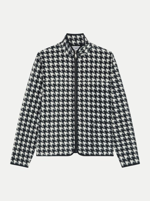 Marc O'Polo DENIM Sweatjacke mit Hahnentritt-Muster bei Robert Ley