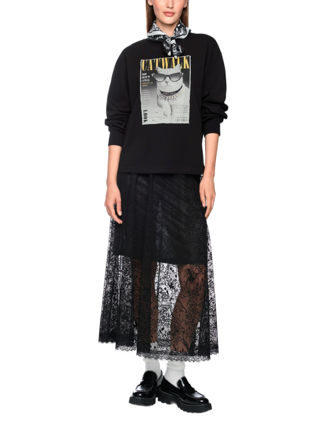 Marc Cain Sweatshirt mit ikonischem Print bei Robert Ley