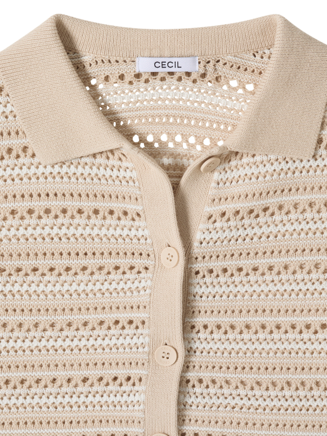 Cecil Cardigan mit Polokragen bei Robert Ley