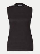 Street One Top im Silk-Look mit Turtle Neck 17874-black coffee bei Robert Ley