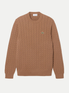 Lacoste Pullover mit Zopfmuster uqw-cookie/green bei Robert Ley
