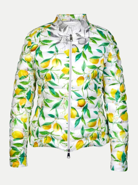 White Label Daunenjacke im Zitronen-Muster bei Robert Ley