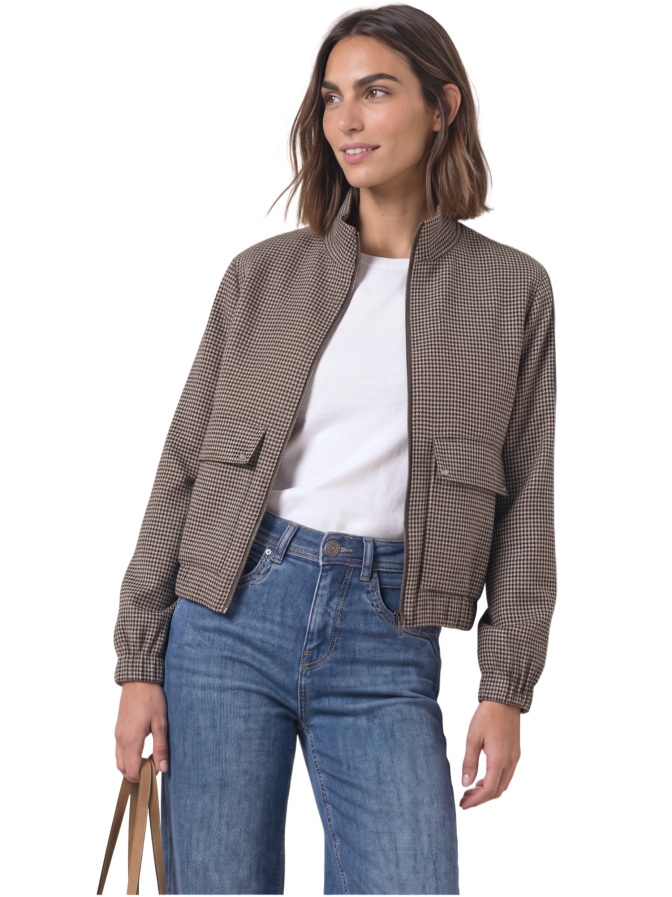 Street One Jacke mit Houndstooth-Muster bei Robert Ley