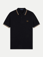 FRED PERRY Poloshirt mit Doppelstreifen p69-black bei Robert Ley