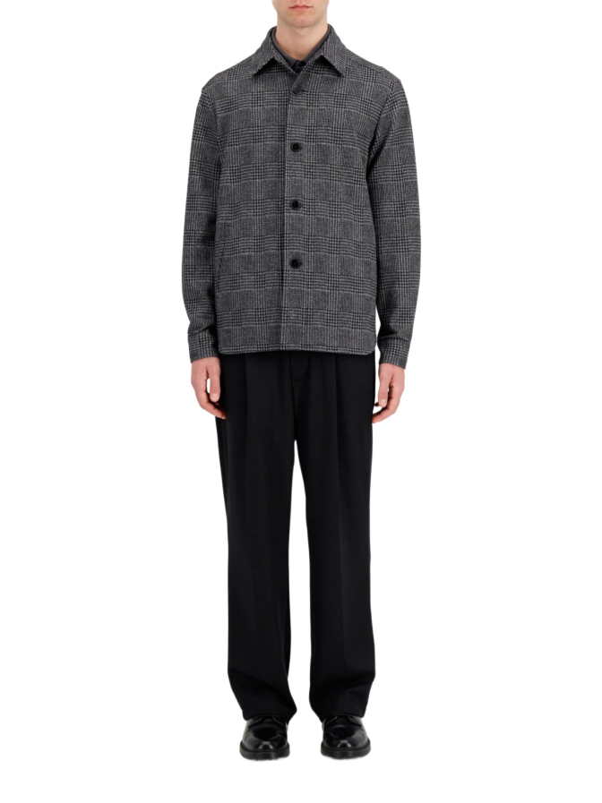 Harris Wharf London Hemdjacke im Salz- und Pfeffermuster bei Robert Ley