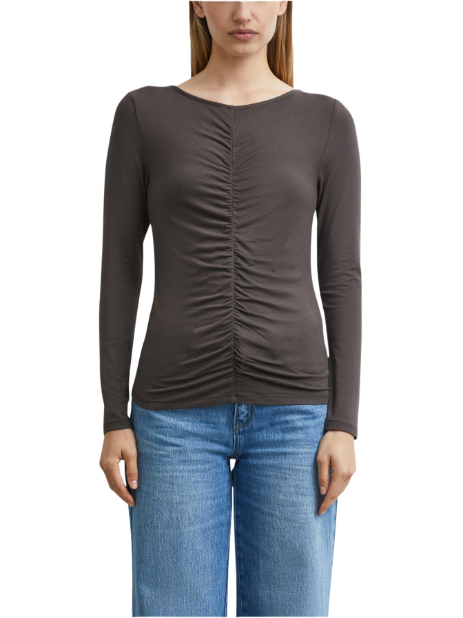 Comma Langarmshirt mit Raffung bei Robert Ley