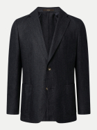 Windsor Men Slim-Fit Flanellsakko aus Woll-Mix 401-Dark Blue 401 bei Robert Ley
