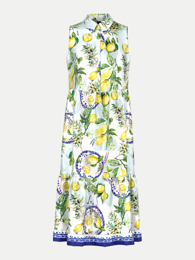 Marc Cain Kleid mit Zitronen-Oliven-Print bei Robert Ley
